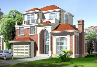 造價30萬以內的新農村三層別墅設計圖紙及效果圖