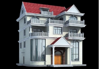 預算40萬左右的樓中樓三層別墅設計圖紙及效果圖