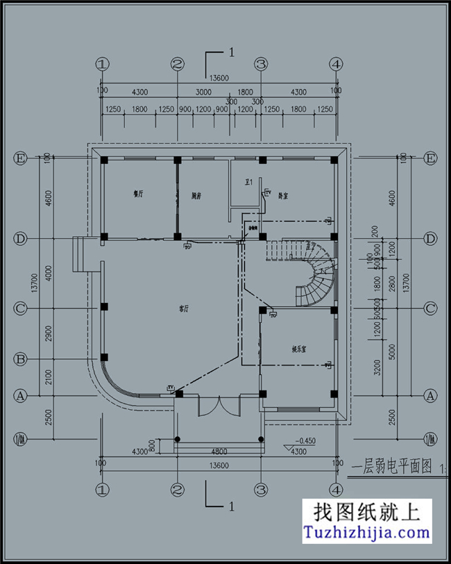 預(yù)算40萬左右的樓中樓三層別墅設(shè)計圖紙及效果圖