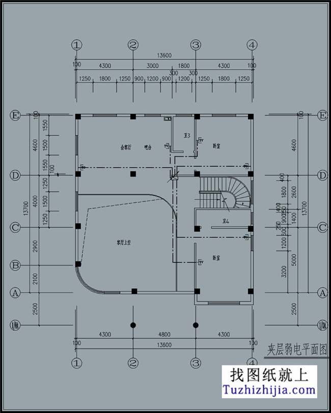 預(yù)算40萬左右的樓中樓三層別墅設(shè)計圖紙及效果圖