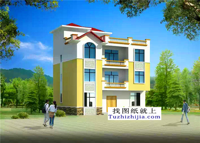 30萬以內的三層別墅房屋設計施工圖紙及效果圖