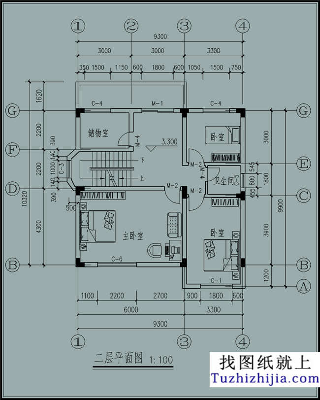 浙江新農(nóng)村110平方米別墅建筑設(shè)計(jì)圖紙帶外觀效果圖