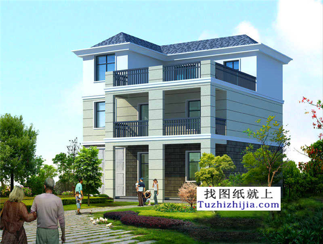 120平方木新農村自建別墅設計施工圖紙及效果圖