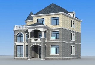 200平方米左右的自建新農村實用型房屋別墅設計圖紙及效果圖