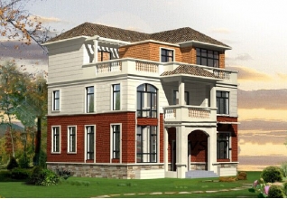 25萬左右的自建新農村房屋設計圖紙及效果圖