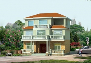 預(yù)算20萬(wàn)左右的三層現(xiàn)代房屋別墅設(shè)計(jì)施工圖紙及效果圖