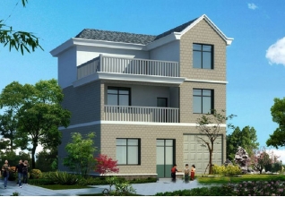 15萬左右的三層新農村自建房屋別墅施工設計CAD圖