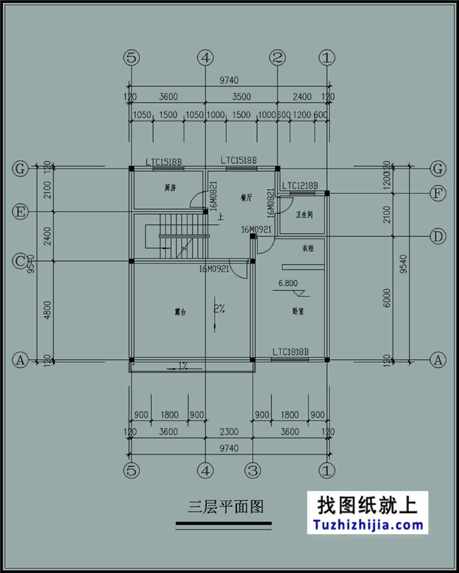 15萬左右的三層新農(nóng)村自建房屋別墅施工設計CAD圖