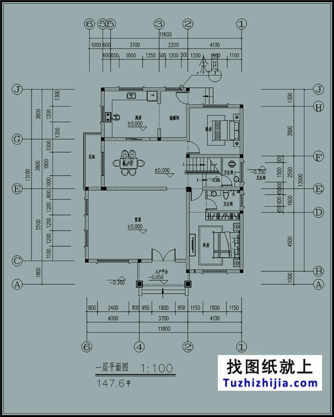 30萬左右的新農(nóng)村自建三層別墅施工設計圖紙及效果圖