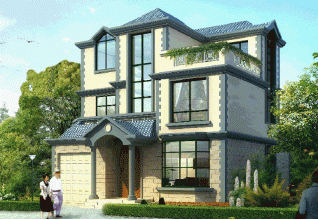 100平米小戶型別墅房屋設計施工建筑CAD圖紙及效果圖