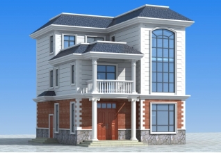 【農村別墅設計圖紙及效果圖大全】三層帶露臺設計