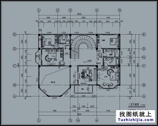 230平米歐式帶地下室三層自建別墅設(shè)計施工圖紙及效果圖