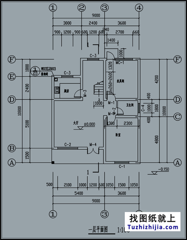20萬以內的小戶型新農村三層房屋施工建筑設計圖紙及外觀圖