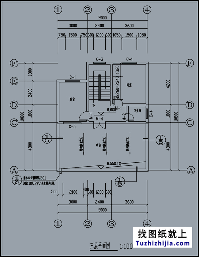 20萬以內的小戶型新農村三層房屋施工建筑設計圖紙及外觀圖