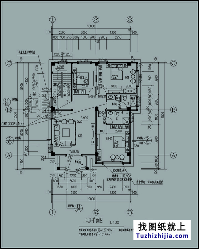  【農村別墅設計圖紙及效果圖大全】三層帶露臺設計