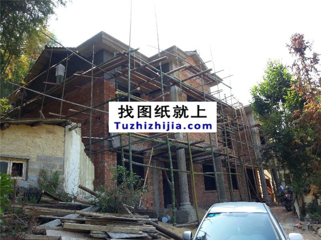 湖南省劉先生自建的雙拼二層帶閣樓全套施工直播。