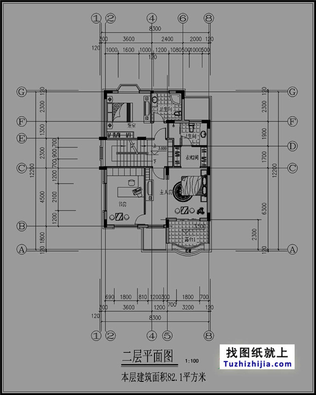 90平方米三層小別墅設計圖紙，帶效果圖
