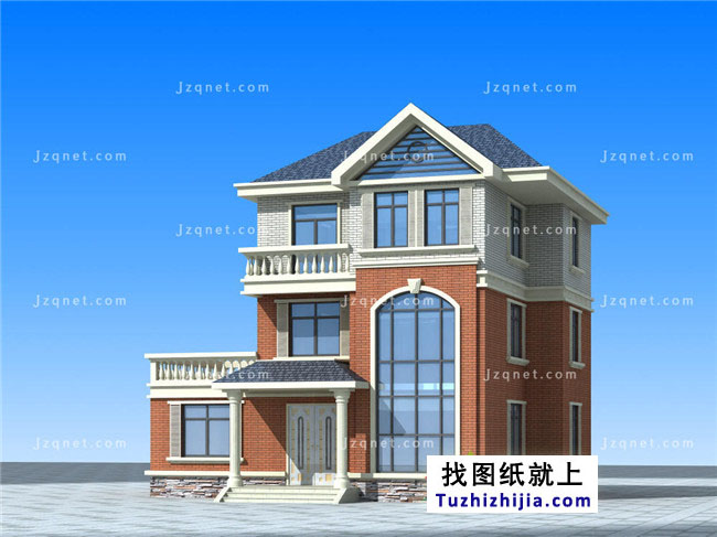 預算30萬左右的新農村三層房屋設計圖推薦