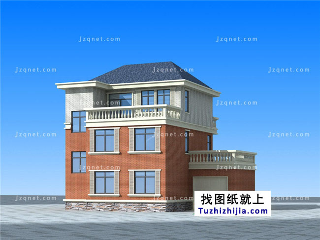 預算30萬左右的新農村三層房屋設計圖推薦