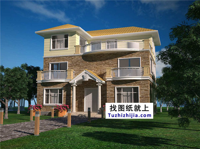 140平方米三層別墅設計圖紙