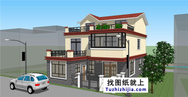 帶小院新農村房屋設計圖紙