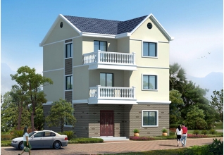 簡單新農(nóng)村住宅設計圖集，三層樓房設計圖紙精選