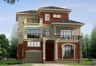 帶車庫三層別墅設計圖紙（效果圖+全套CAD圖紙）