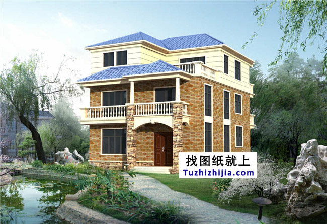 新農(nóng)村帶堂房三層房屋設(shè)計(jì)圖紙