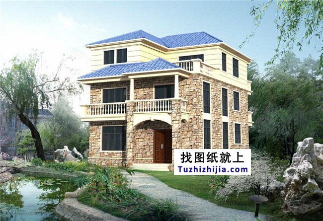 新農(nóng)村帶堂房三層房屋設(shè)計(jì)圖紙