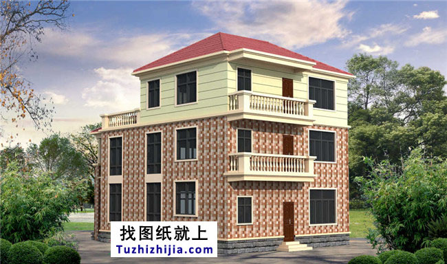 新農(nóng)村帶堂房三層房屋設(shè)計(jì)圖紙