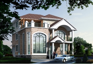 廣東新農村三層別墅設計圖紙及效果圖，廣東自建推薦