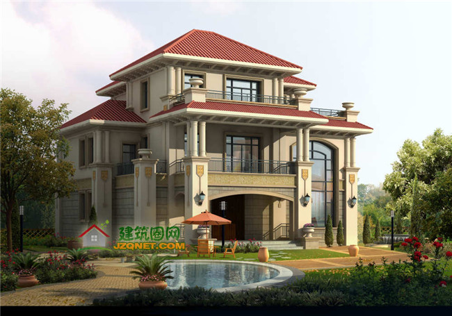 帶地下室三層新農村房屋設計圖紙