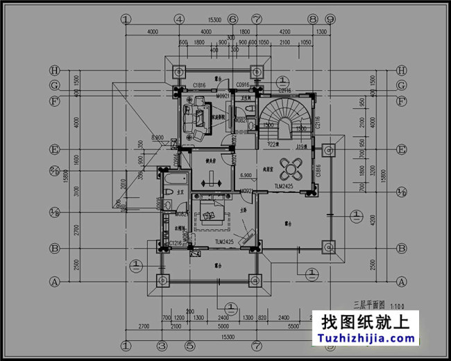 帶地下室三層新農村房屋設計圖紙