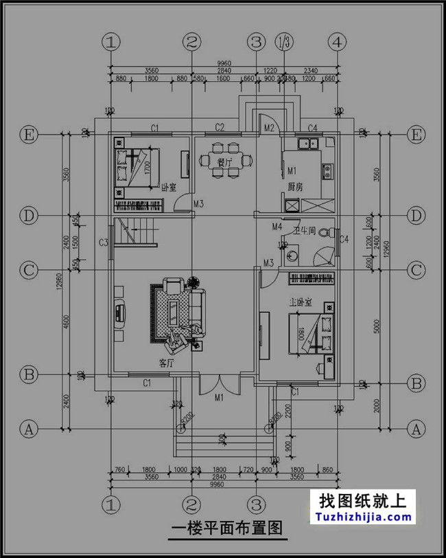自建三層樓房設計圖紙，新農村住宅圖紙推薦