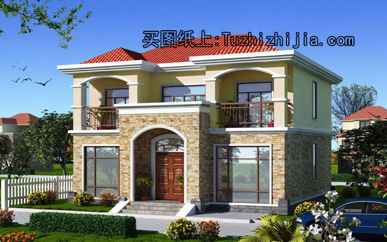 最新：二層別墅圖片大全欣賞！全套建筑施工圖！