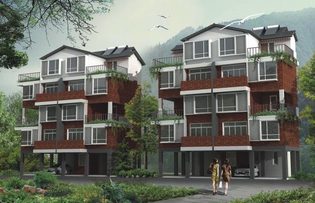 農村建房雙拼戶型，首層架空，內外雙梯，帶平面圖！