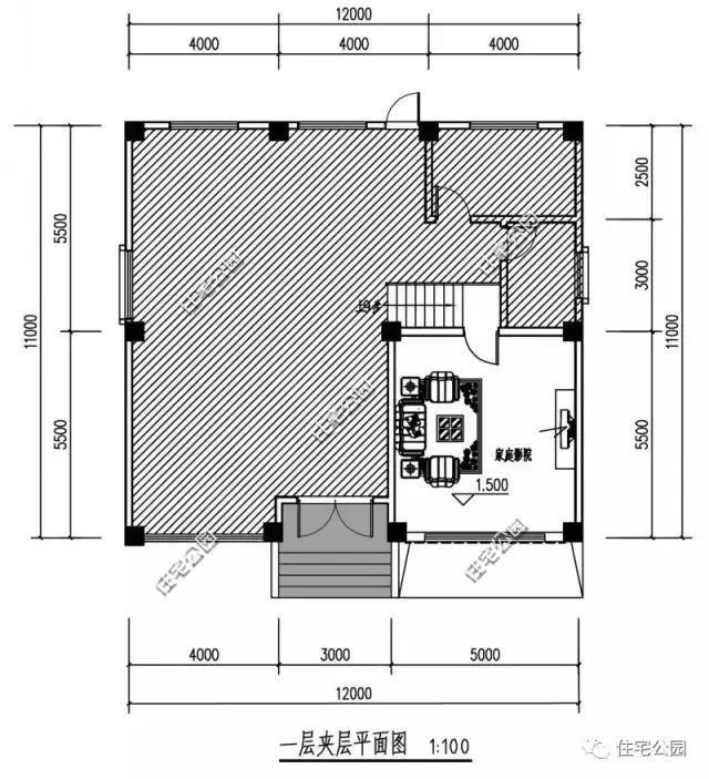 獨棟小別墅設計方案，旋轉樓梯帶夾層，怎么做到的？
