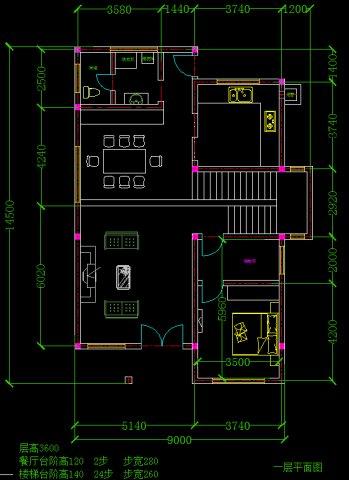 新農村別墅設計圖，三層溫馨小居接地氣！