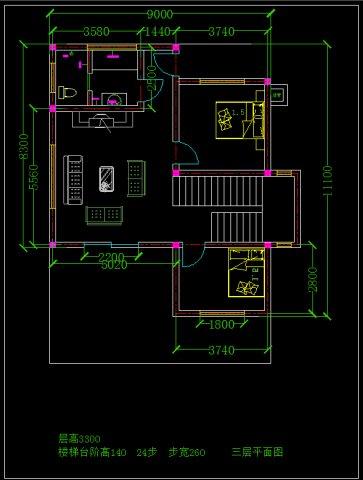 新農村別墅設計圖，三層溫馨小居接地氣！