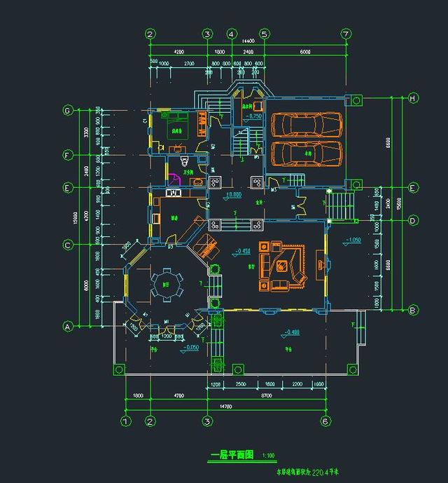 時尚歐式二層農村小別墅設計圖 雙車庫帶露臺造型大氣