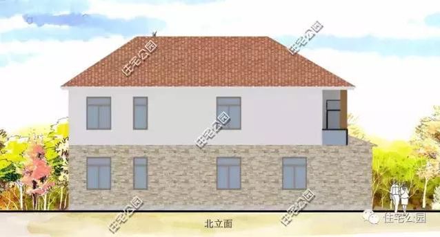 農村二層時尚別墅設計18X12米，外秀內實用、27萬建成