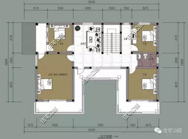農村二層時尚別墅設計18X12米，外秀內實用、27萬建成
