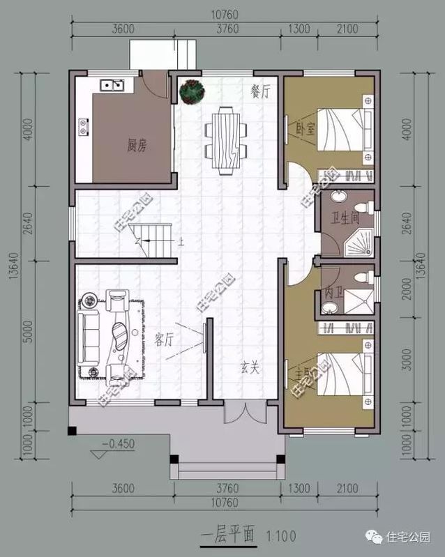 10X13米農(nóng)村二層別墅，實用清爽，23萬建成！