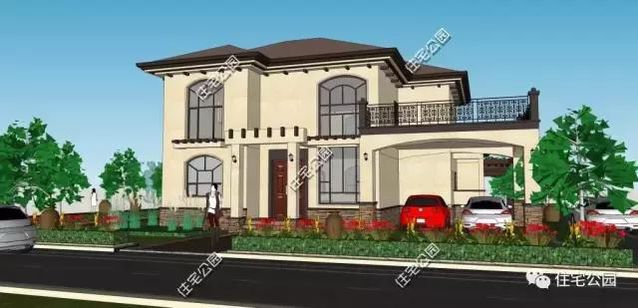 農村2層別墅16X15米，經典戶型、經濟實用