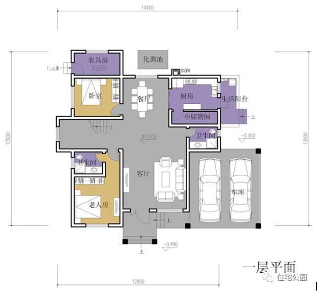 農村2層別墅16X15米，經典戶型、經濟實用