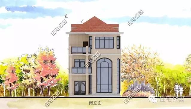 8米的面寬怎樣建獨棟小別墅？還帶有挑空客廳、大露臺