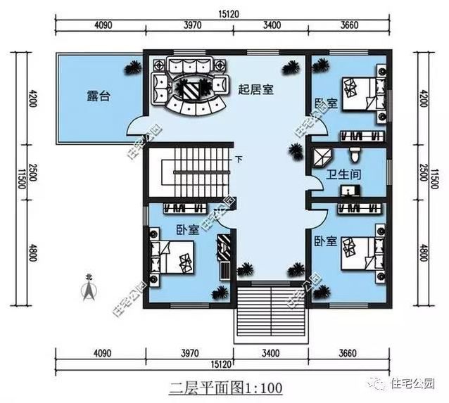 農(nóng)村實(shí)用型別墅設(shè)計(jì)，獨(dú)立廚房和車位！