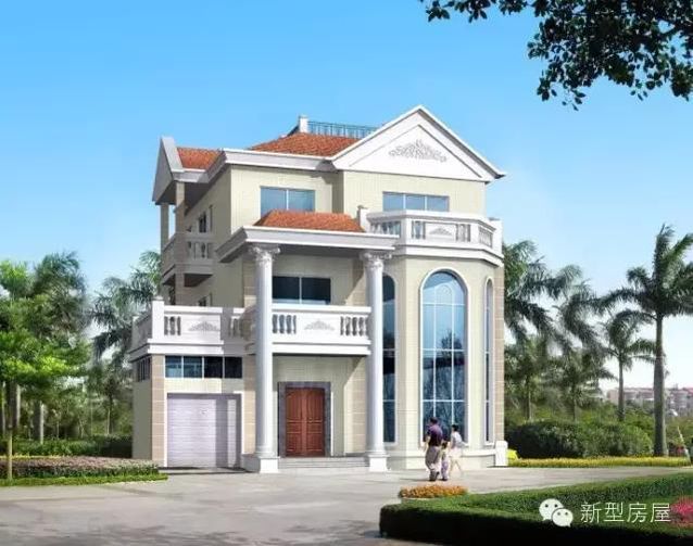 13X14米歐式別墅，挑空客廳加旋轉(zhuǎn)樓梯，僅30萬？