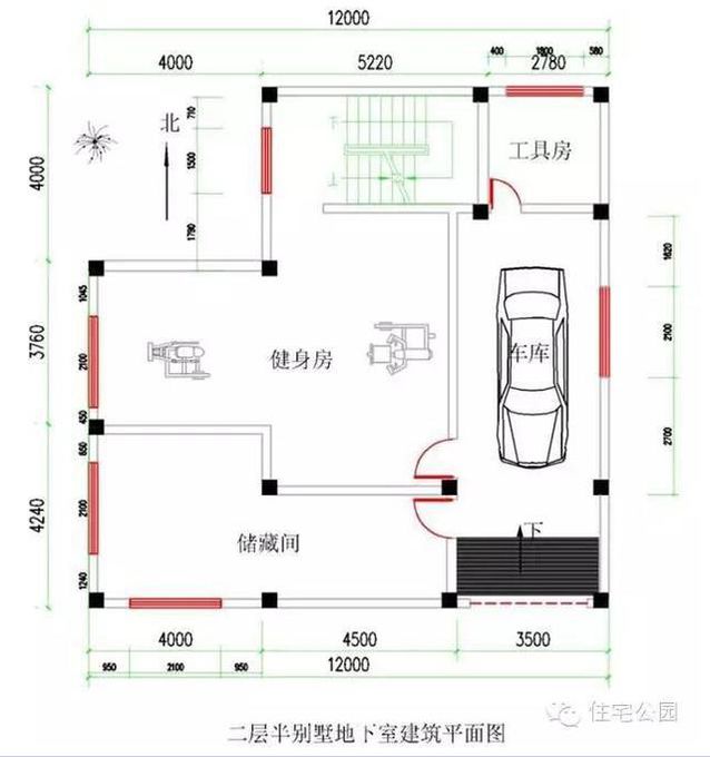 12X12米方正戶型別墅，磚混結構也抗震的房屋