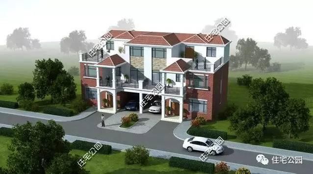 兄弟攜手建雙拼別墅10.5X12.3米，接地氣！